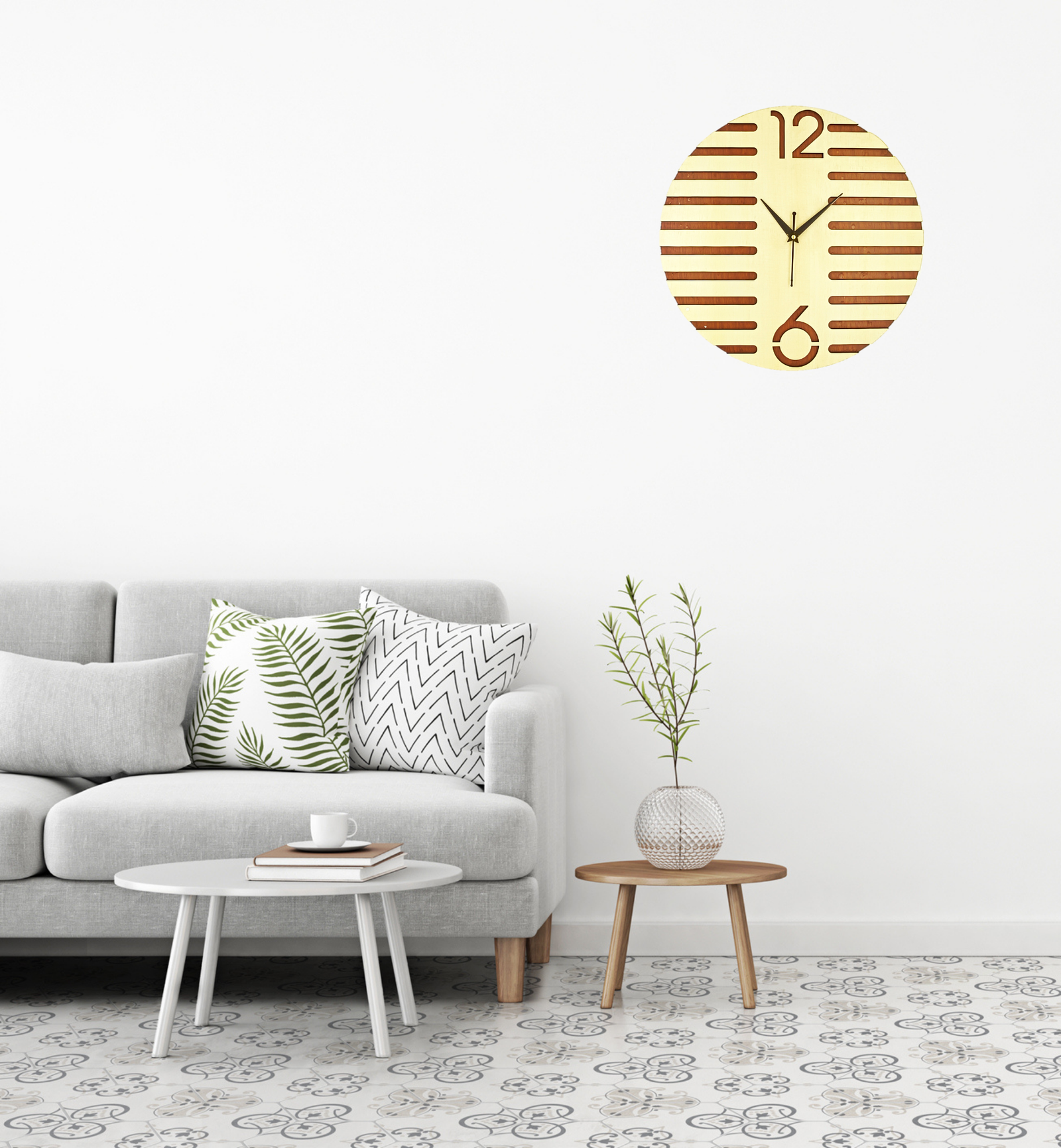 Wooden Silent Non-Ticking Wall Clock for Home Stylish Latest Designer Wall Clock for Home Living Room Bedroom Office Hall