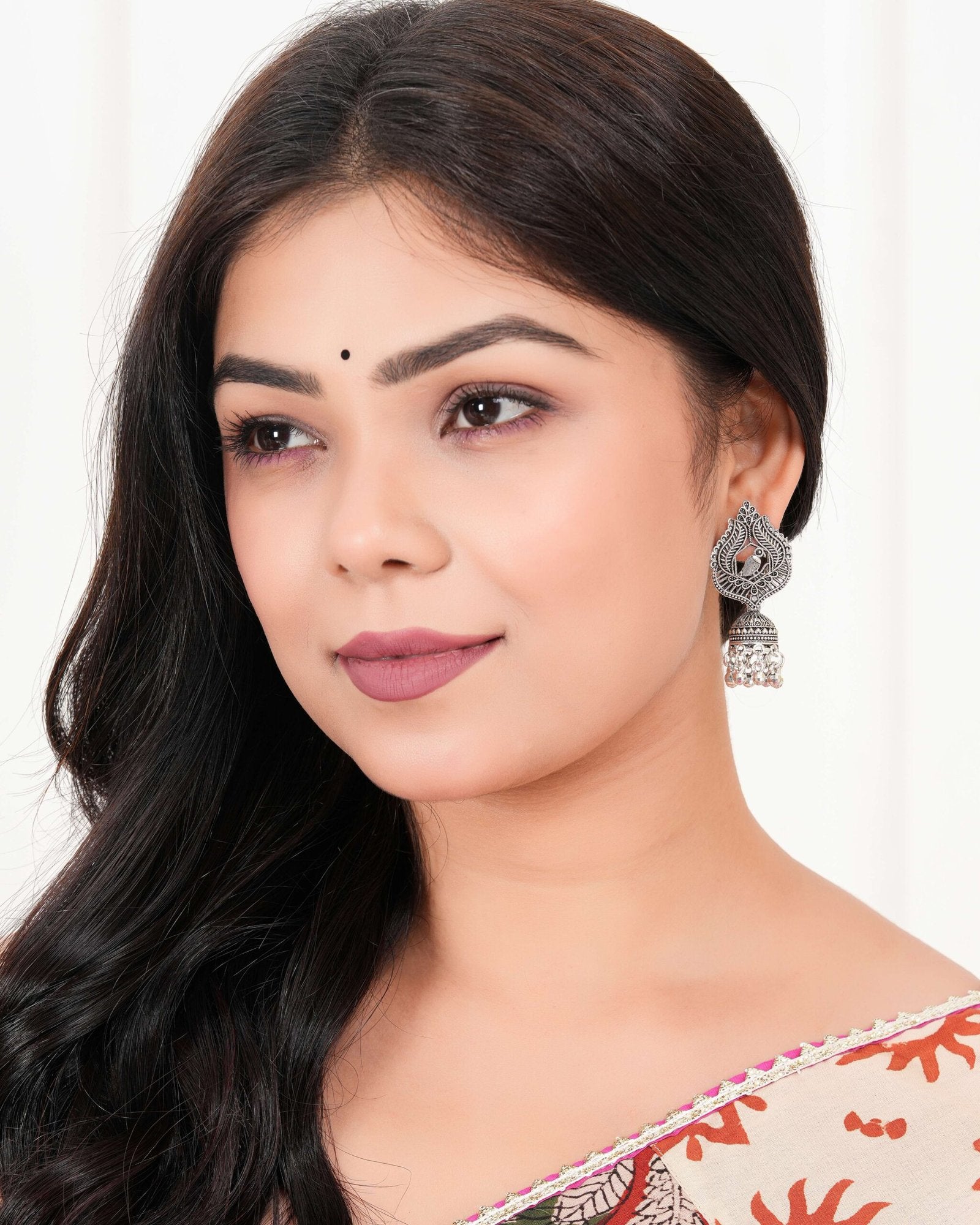 Women's Indian Bollywood Stylish AZ838-OXidised Earrings Traditional Ethnic Jhumka/Jhumki Earrings for Women Unique Design -AZ838-OX-ER5
