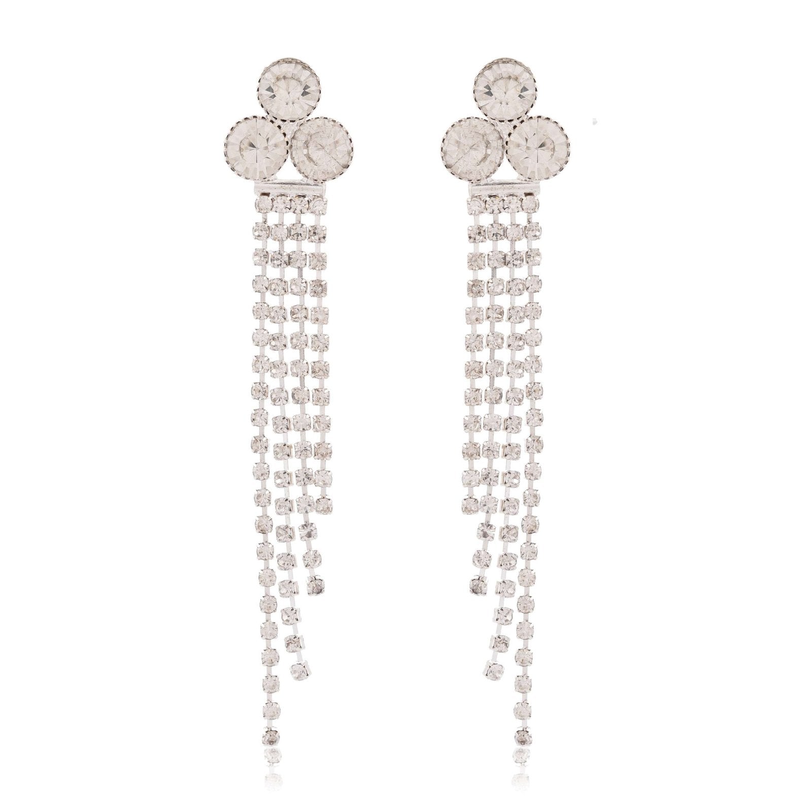 Women's Indo Western Teardrop Shaped Party Wear Ethnic Stud Earrings for Women