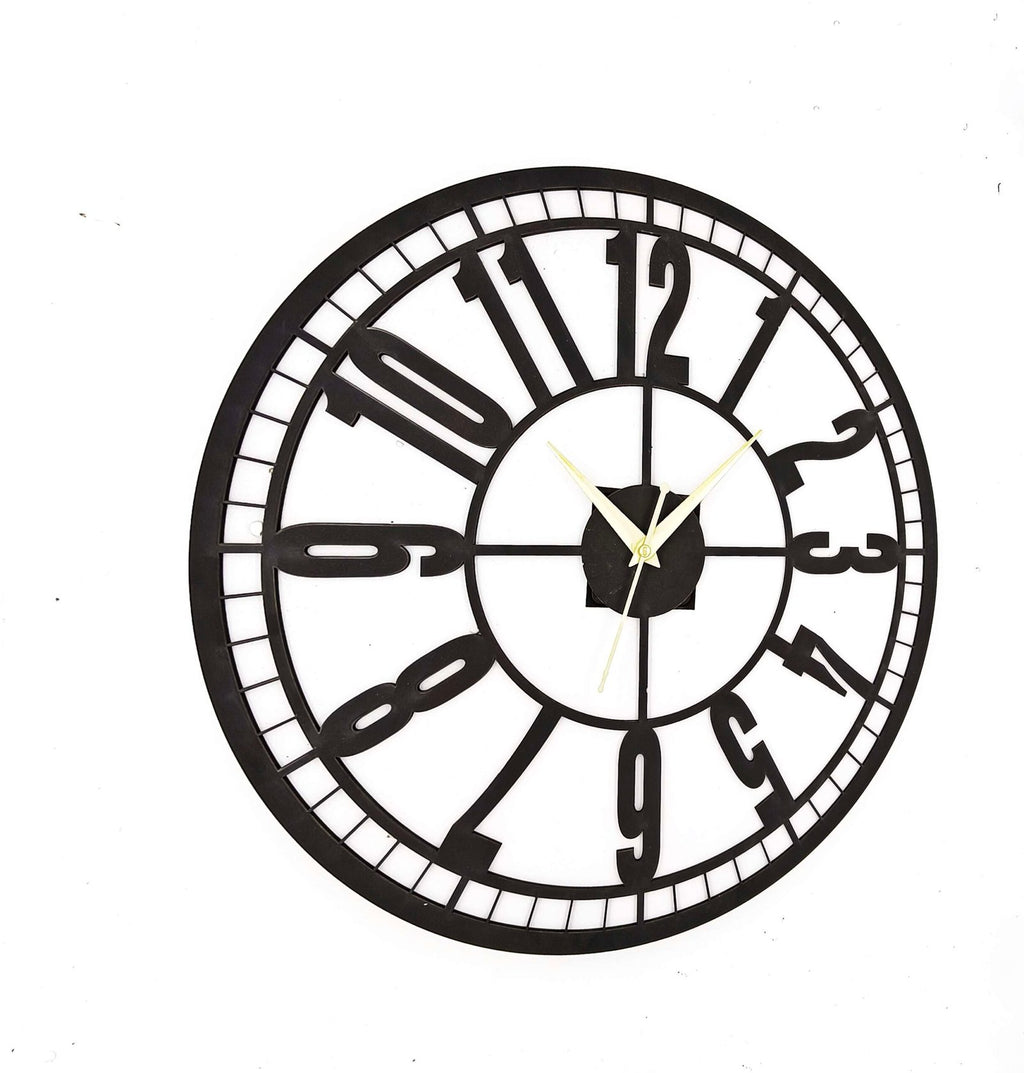 Wooden Silent Non-Ticking Wall Clock for Home Stylish Latest Designer Wall Clock for Home Living Room Bedroom Office Hall