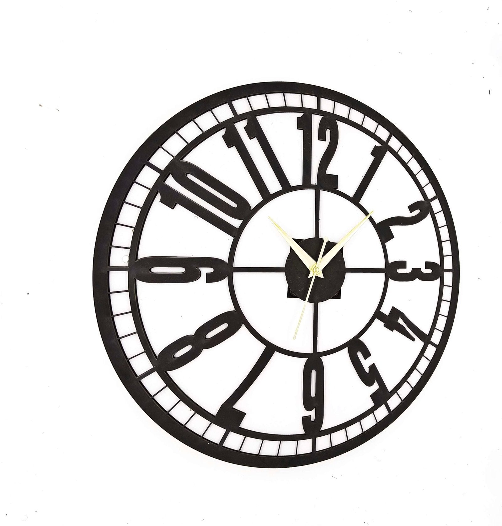 Wooden Silent Non-Ticking Wall Clock for Home Stylish Latest Designer Wall Clock for Home Living Room Bedroom Office Hall