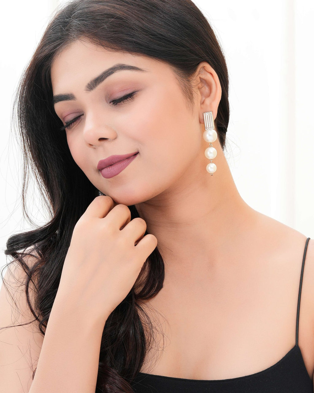 Women's Indo Western Drop and Dangler Party Wear Ethnic Stud Earrings for Women