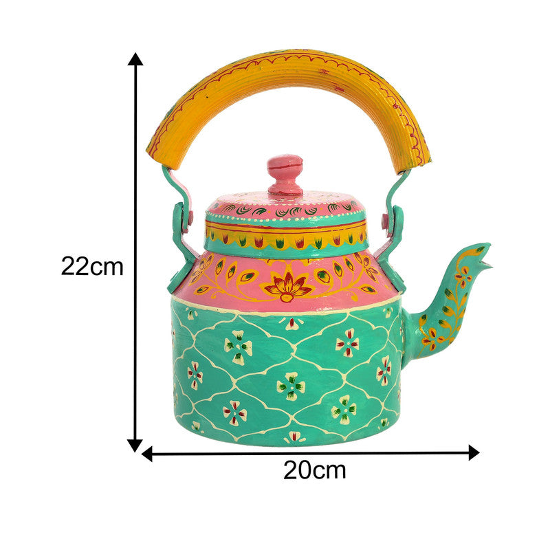 ALUMINIUM TEA KETTLE WITH 4 GLASS