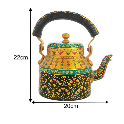 ALUMINIUM TEA KETTLE WITH 4 GLASS
