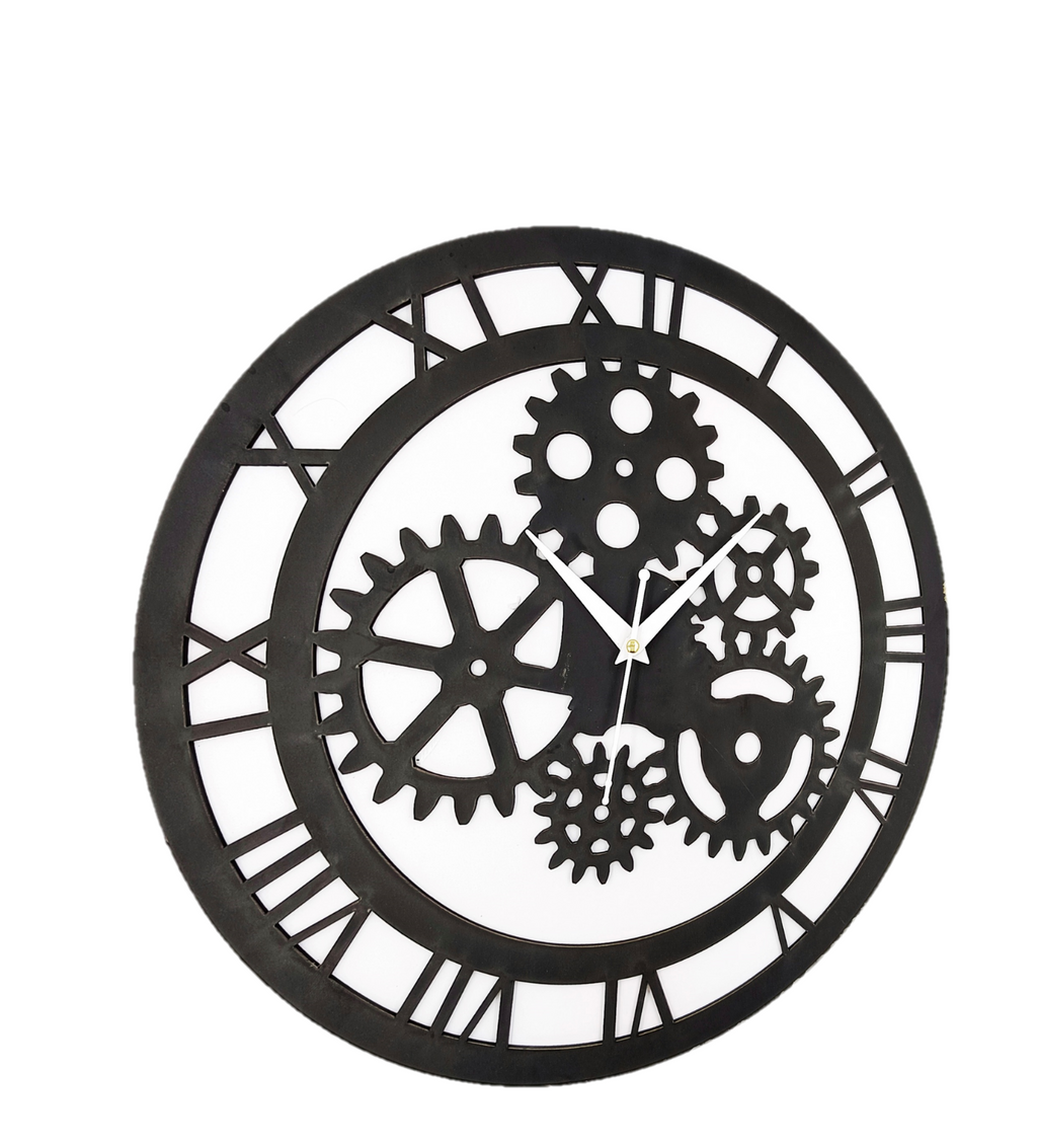 Wooden Silent Non-Ticking Wall Clock for Home Stylish Latest Designer Wall Clock for Home Living Room Bedroom Office Hall