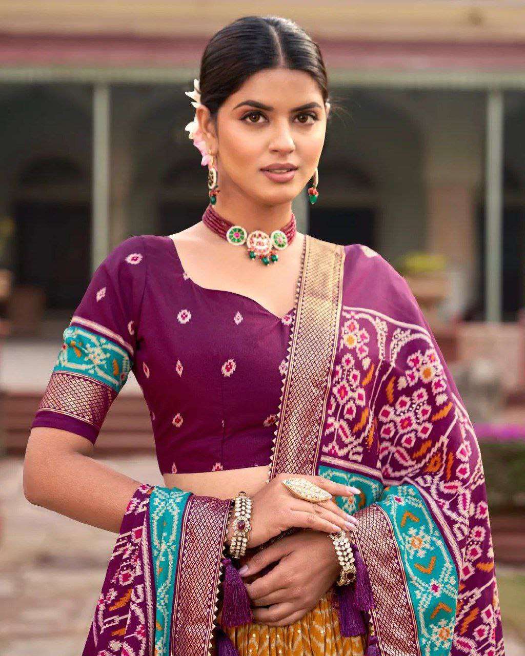 Women's Traditional Printed Lehenga Choli Set with Embroidered Dupatta ? Festive Wear