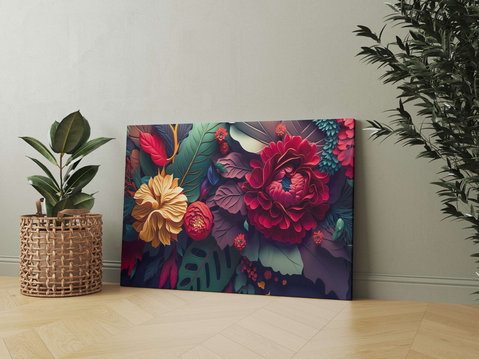 Framed Canvas Paintings for Hotel & Home Walls