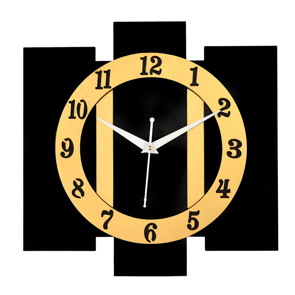 Wooden Silent Non-Ticking Wall Clock for Home Stylish Latest Designer Wall Clock for Home Living Room Bedroom Office Hall