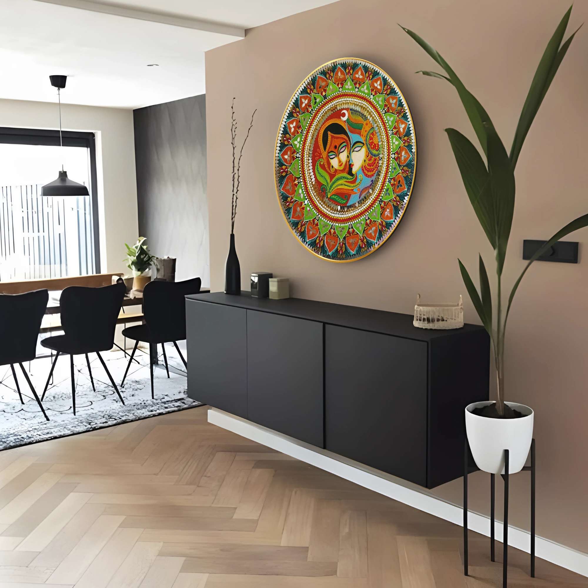 Round Wall Painting