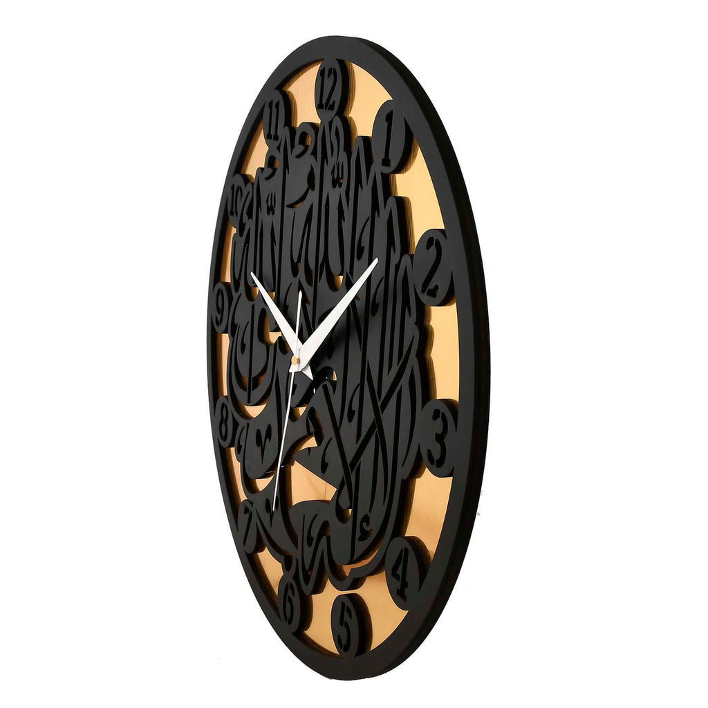 Wooden Silent Non-Ticking Wall Clock for Home Stylish Latest Designer Wall Clock for Home Living Room Bedroom Office Hall