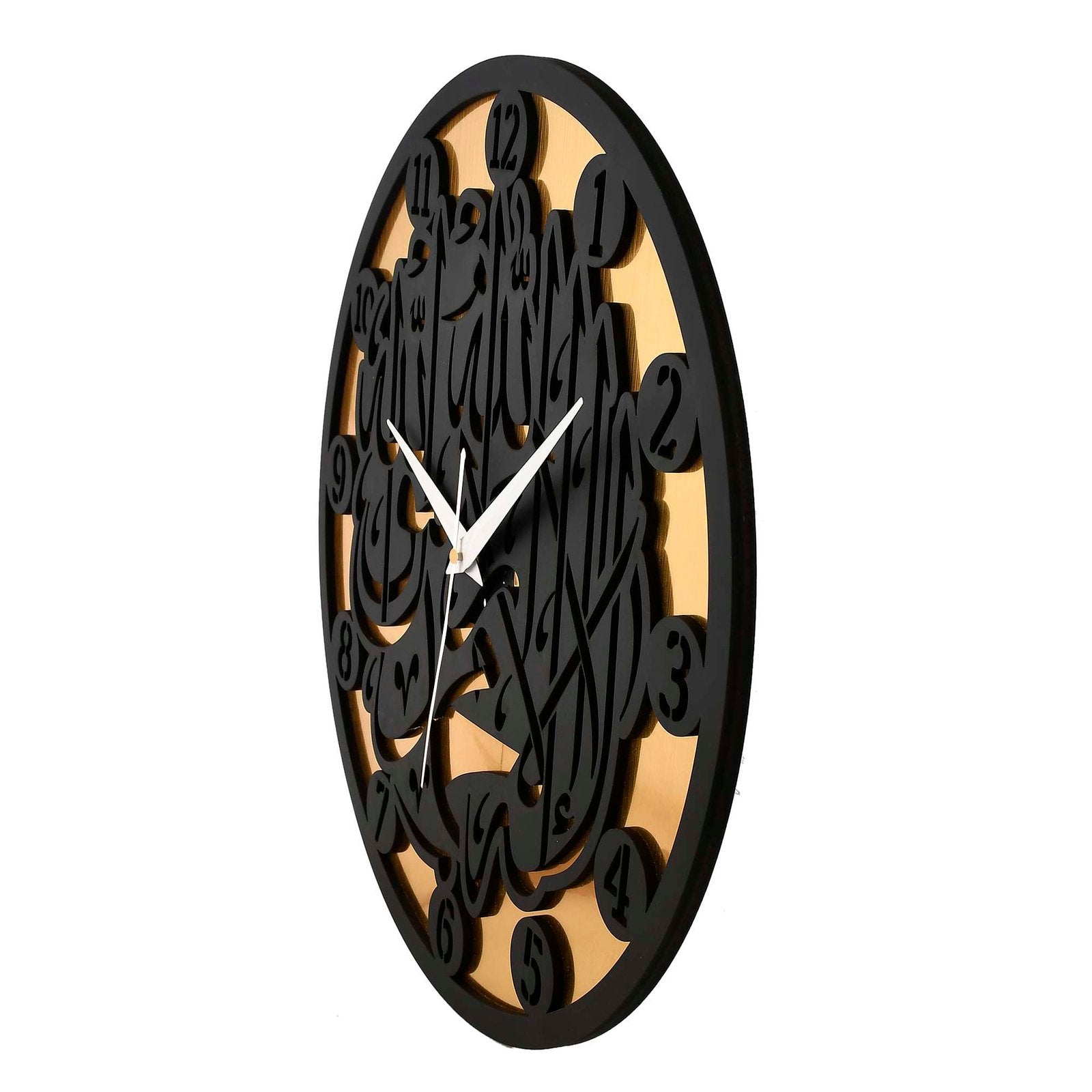 Wooden Silent Non-Ticking Wall Clock for Home Stylish Latest Designer Wall Clock for Home Living Room Bedroom Office Hall