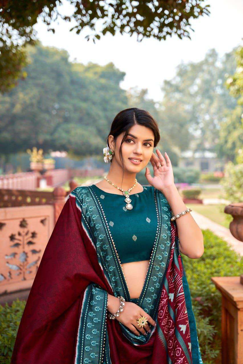 Women's Ethnic Printed Lehenga Choli Set with Tassel Dupatta ? Perfect for Festivals & Functions