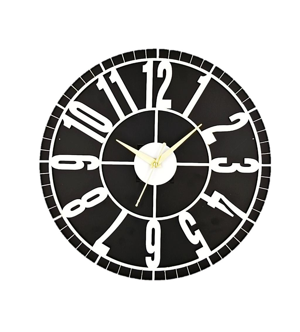 Wooden Silent Non-Ticking Wall Clock for Home Stylish Latest Designer Wall Clock for Home Living Room Bedroom Office Hall