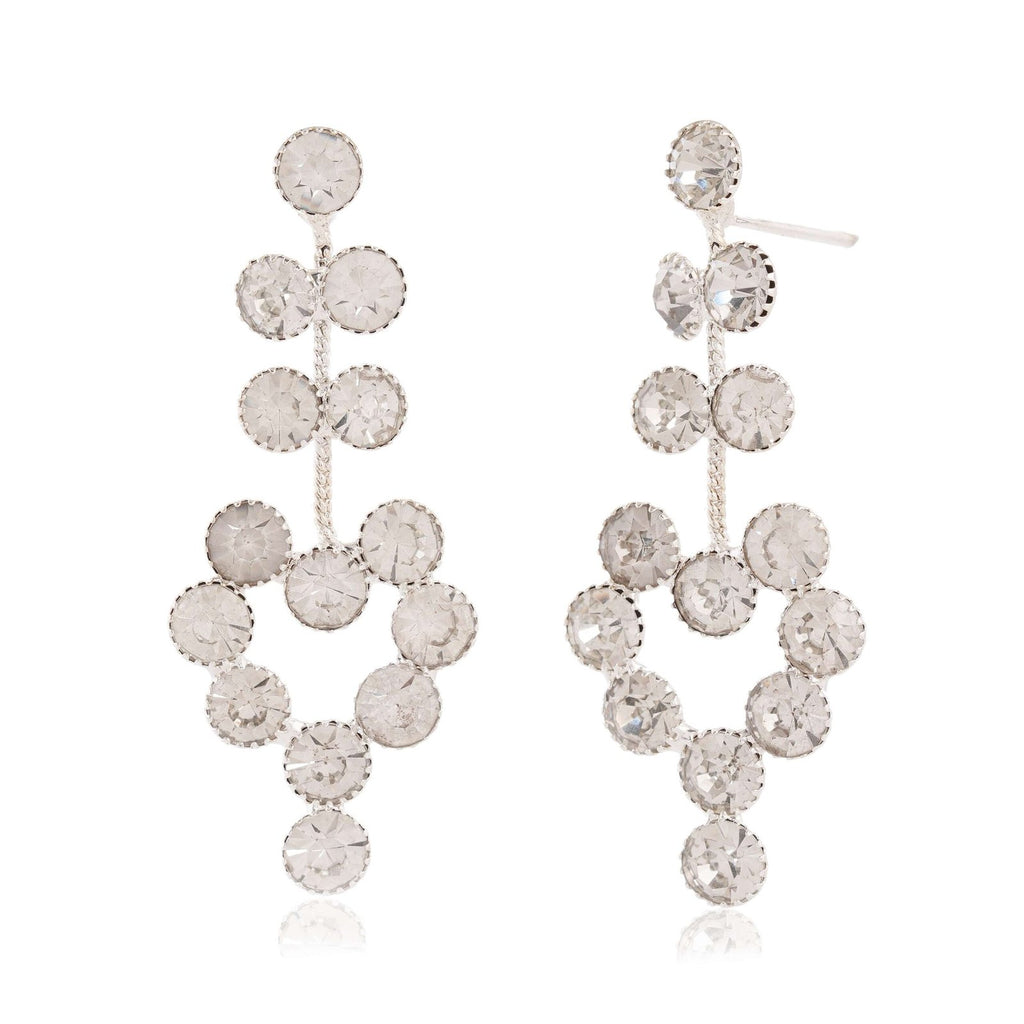 Women's Indo Western Teardrop Shaped Party Wear Ethnic Stud Earrings for Women -AZ838-OX-ER30