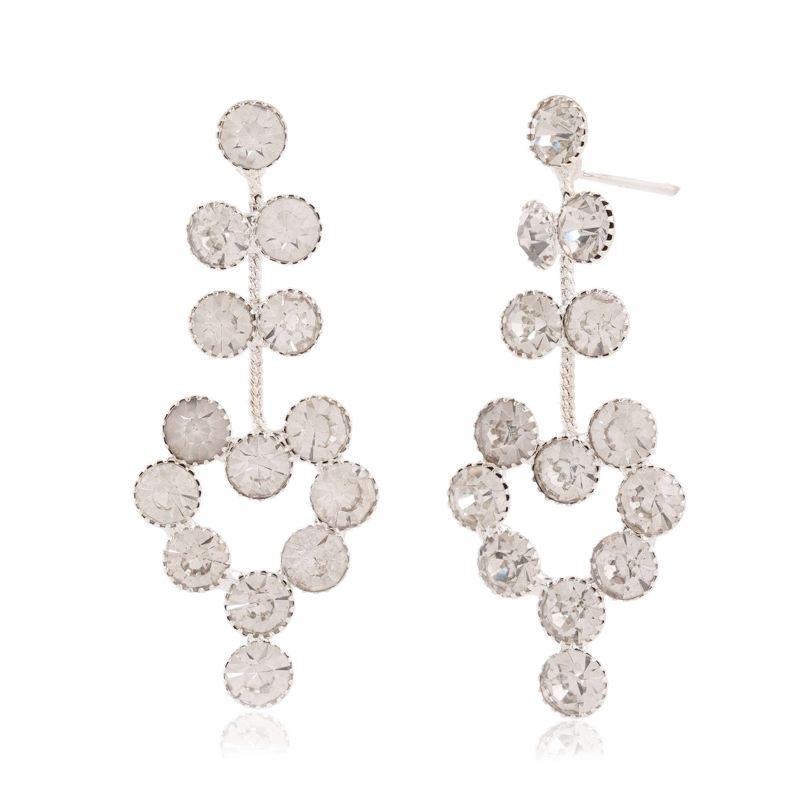 Women's Indo Western Teardrop Shaped Party Wear Ethnic Stud Earrings for Women -AZ838-OX-ER30