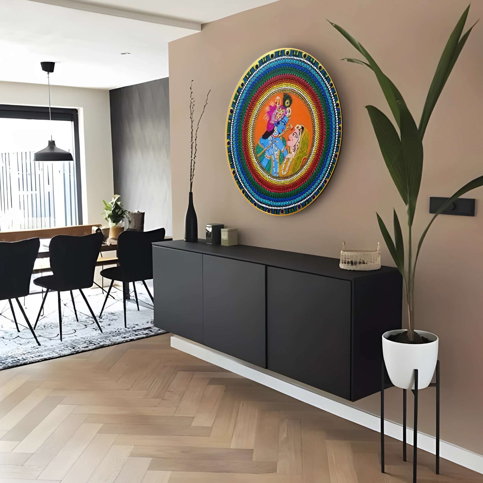 Round Wall Painting