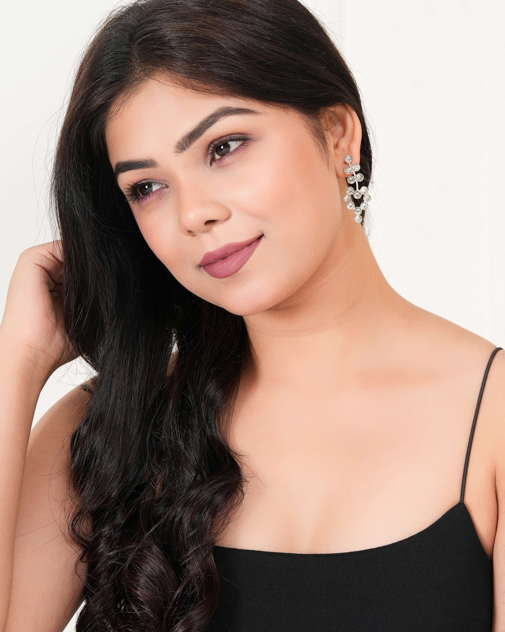 Women's Indo Western Teardrop Shaped Party Wear Ethnic Stud Earrings for Women -AZ838-OX-ER30
