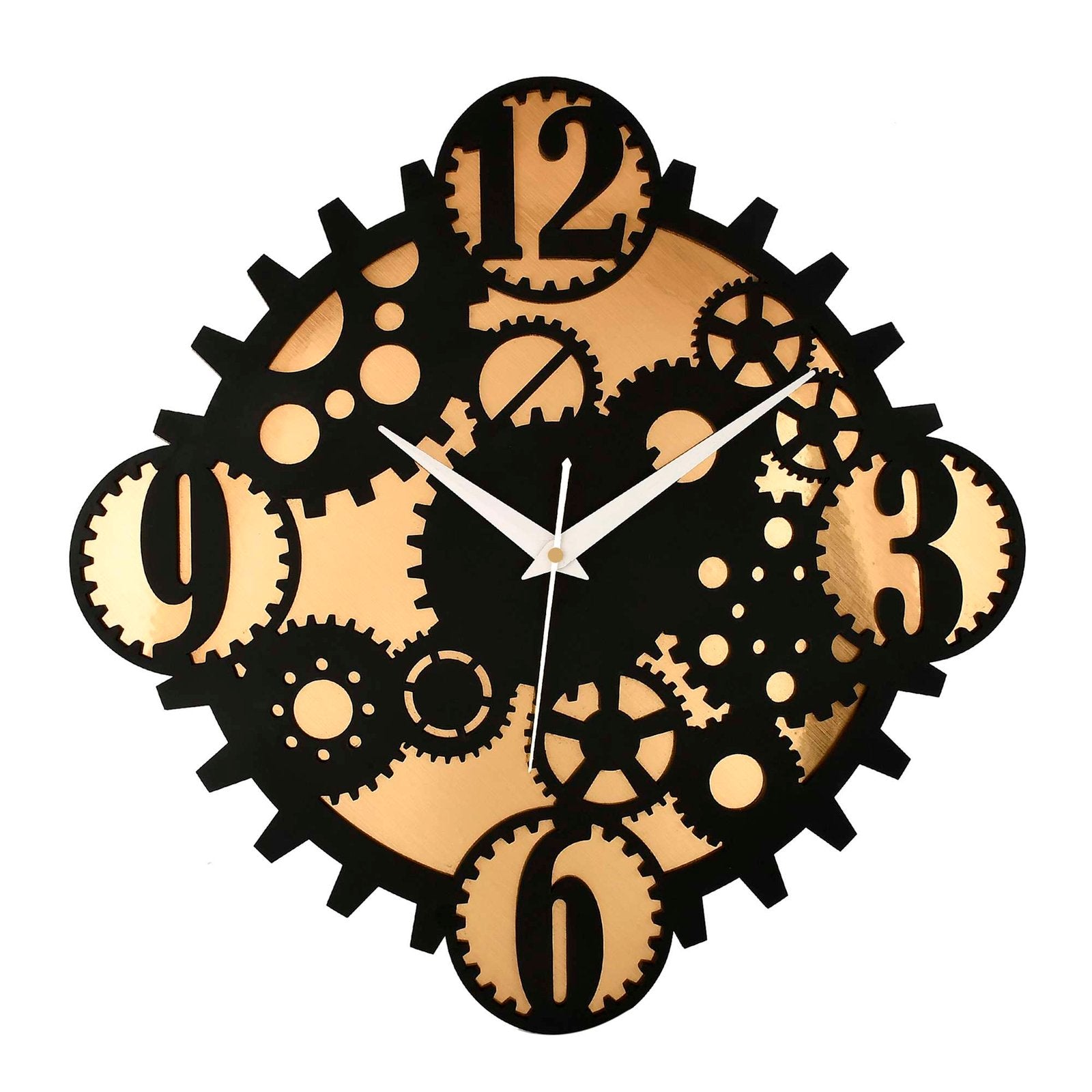 Wooden Silent Non-Ticking Wall Clock for Home Stylish Latest Designer Wall Clock for Home Living Room Bedroom Office Hall