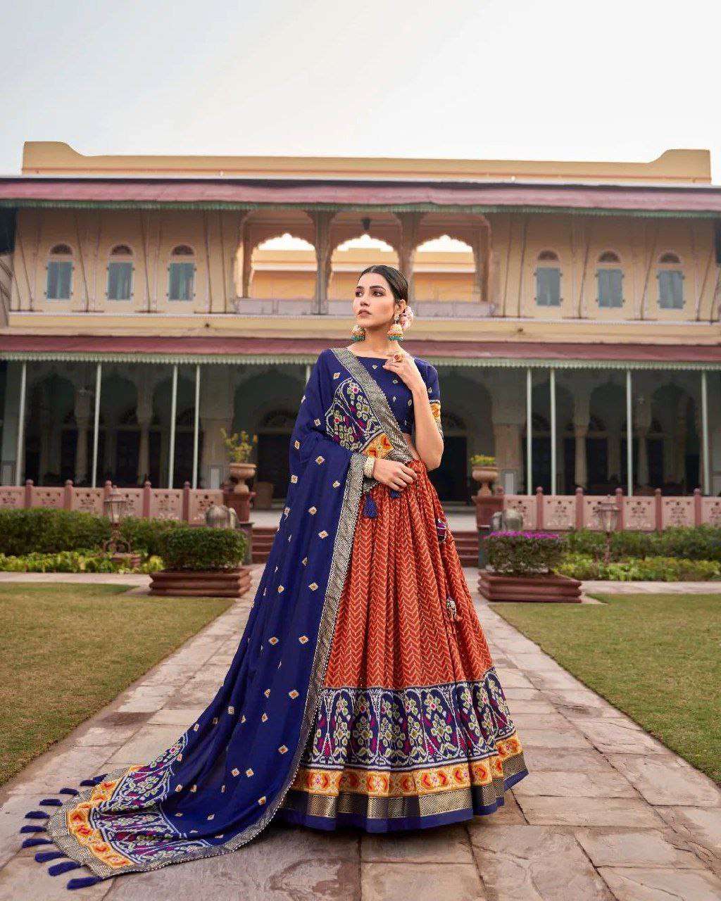 Women's Traditional Printed Lehenga Choli Set with Embroidered Dupatta ? Festive Wear