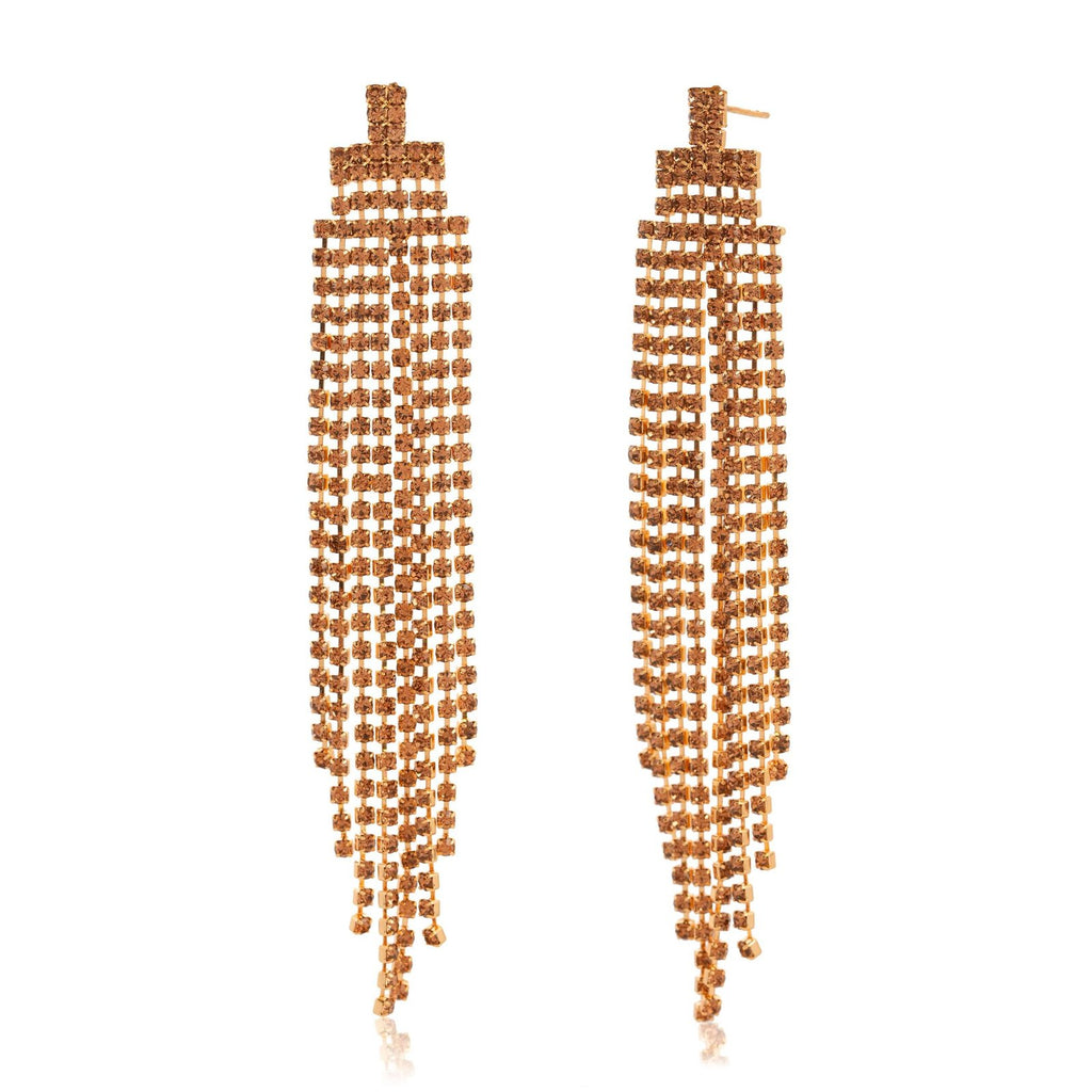 Women's Indo-Western Drop Dangles Earring With Necklace For Women Fashion Jewellery for women Artificial Earrings and Necklace For women (Golden)