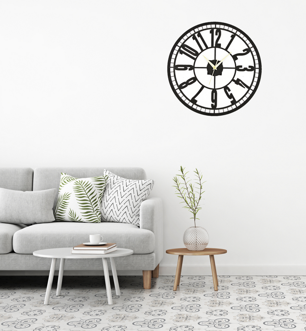 Wooden Silent Non-Ticking Wall Clock for Home Stylish Latest Designer Wall Clock for Home Living Room Bedroom Office Hall