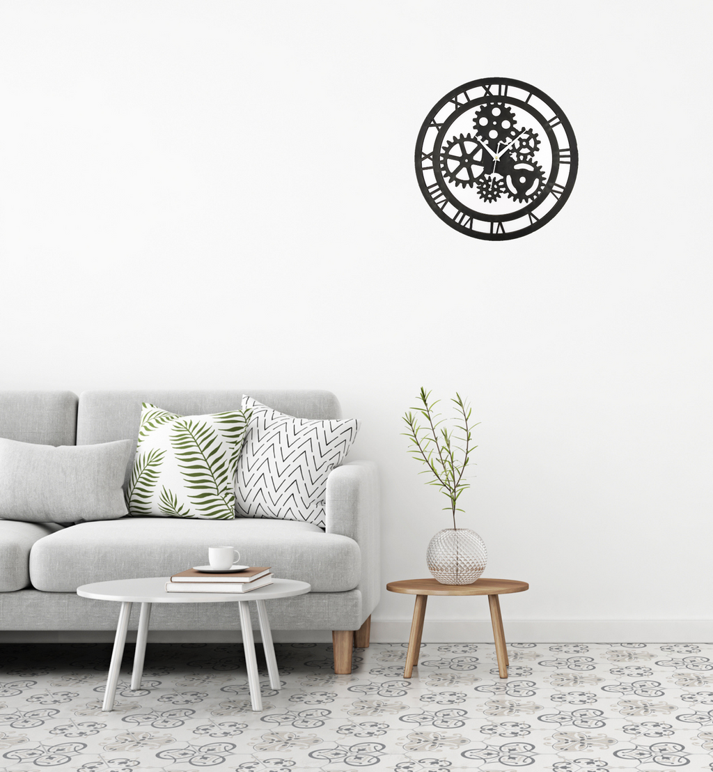Wooden Silent Non-Ticking Wall Clock for Home Stylish Latest Designer Wall Clock for Home Living Room Bedroom Office Hall