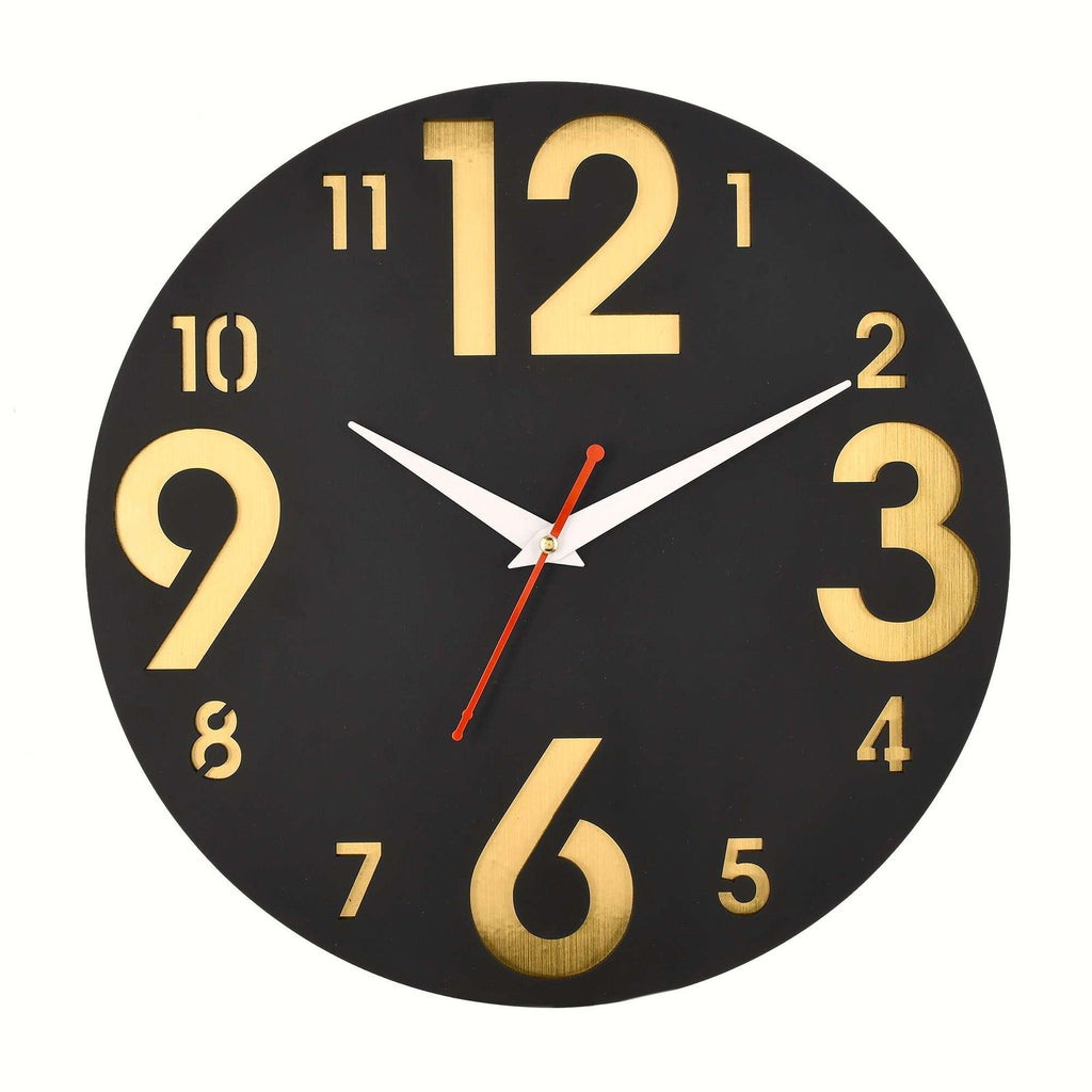 Wooden Silent Non-Ticking Wall Clock for Home Stylish Latest Designer Wall Clock for Home Living Room Bedroom Office Hall