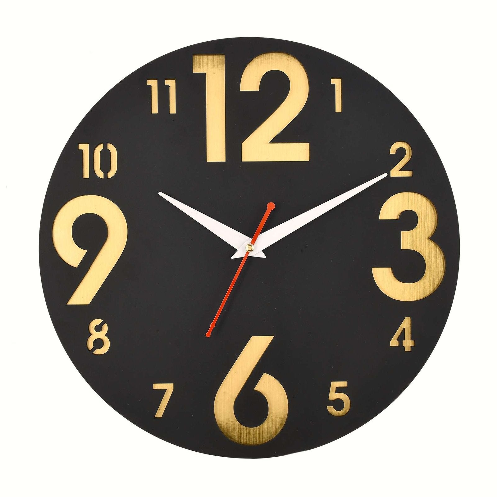 Wooden Silent Non-Ticking Wall Clock for Home Stylish Latest Designer Wall Clock for Home Living Room Bedroom Office Hall