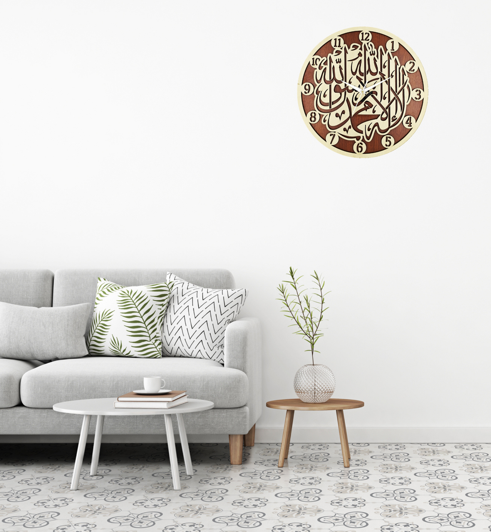 Wooden Silent Non-Ticking Wall Clock for Home Stylish Latest Designer Wall Clock for Home Living Room Bedroom Office Hall
