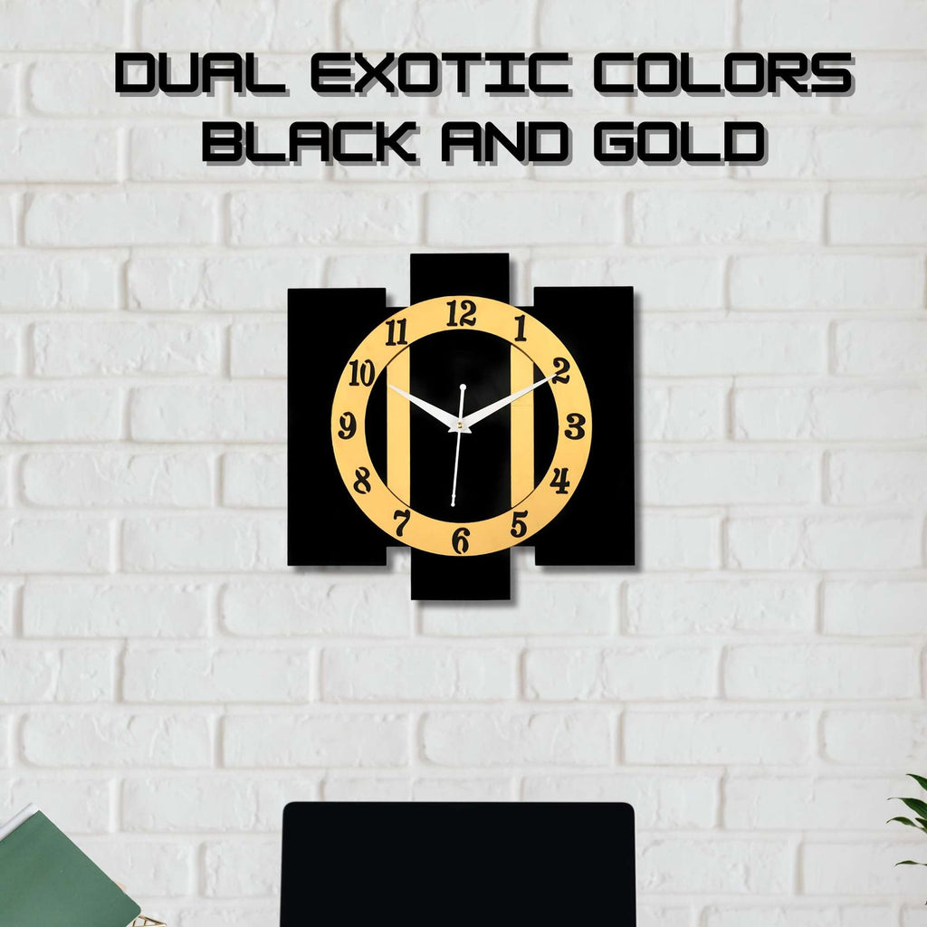 Wooden Silent Non-Ticking Wall Clock for Home Stylish Latest Designer Wall Clock for Home Living Room Bedroom Office Hall