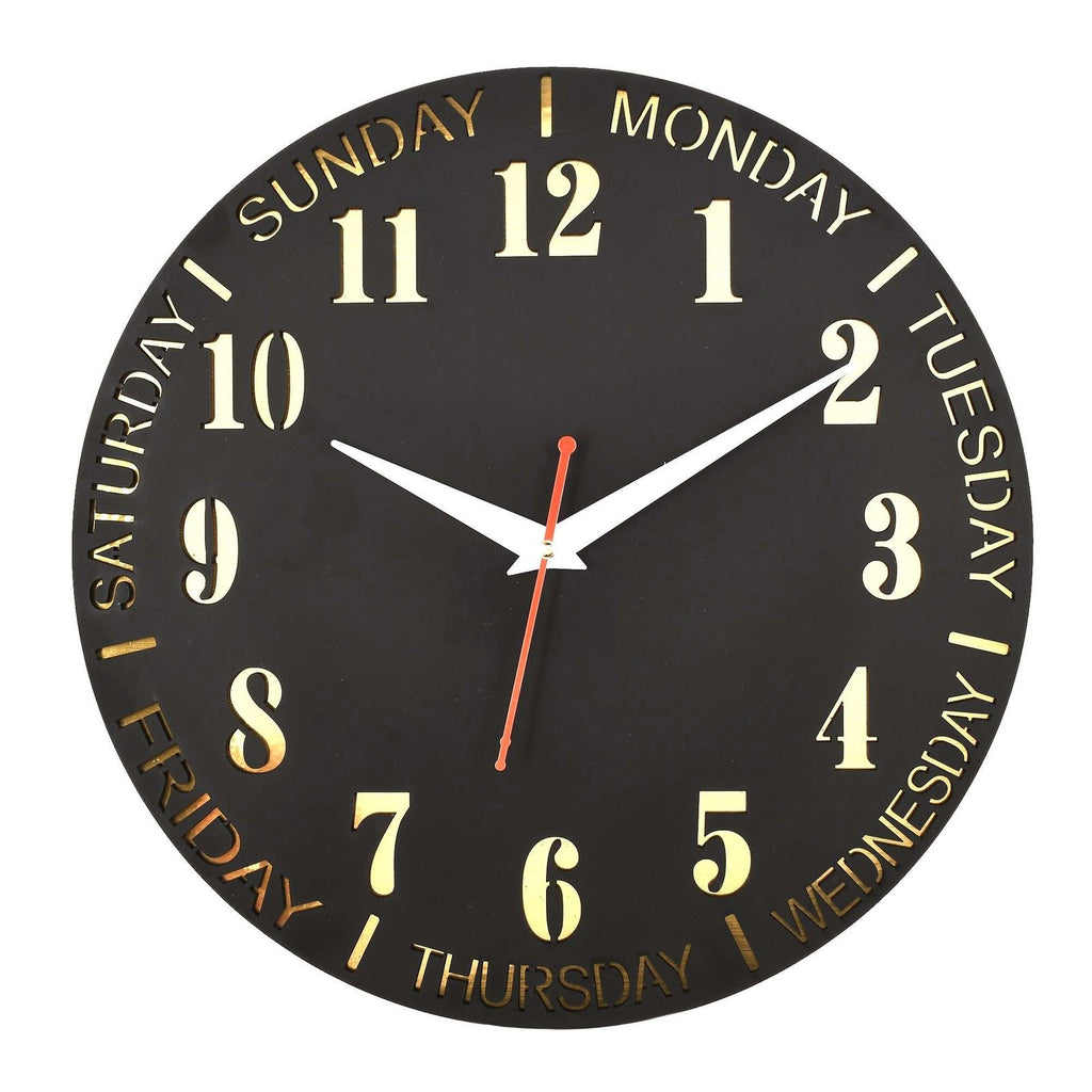 Wooden Silent Non-Ticking Wall Clock for Home Stylish Latest Designer Wall Clock for Home Living Room Bedroom Office Hall