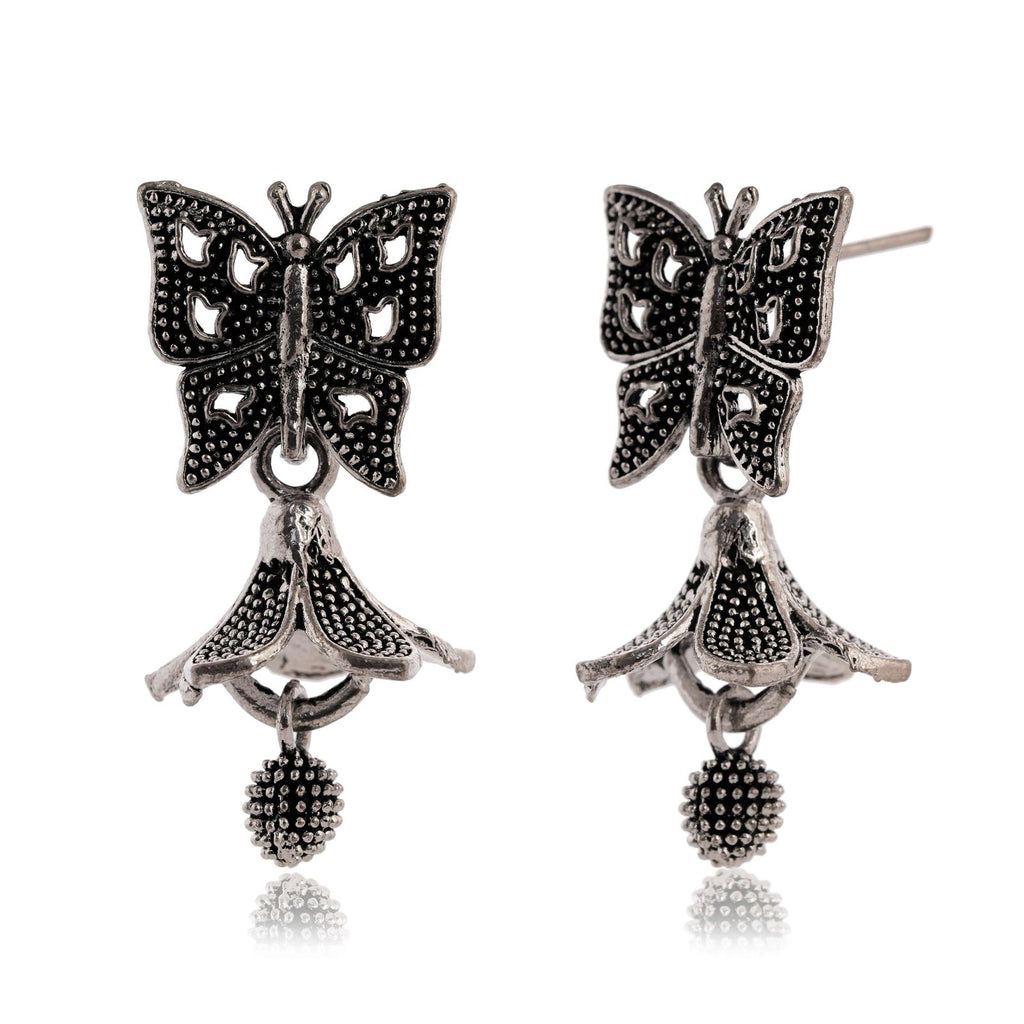 Women's Indian Bollywood Stylish AZ838-OXidised Jhumki Traditional Ethnic Earrings for Women - Unique Design