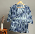 Handmade Block Print Cotton for Women ? Ethnic Floral Printed Top with Long Sleeves