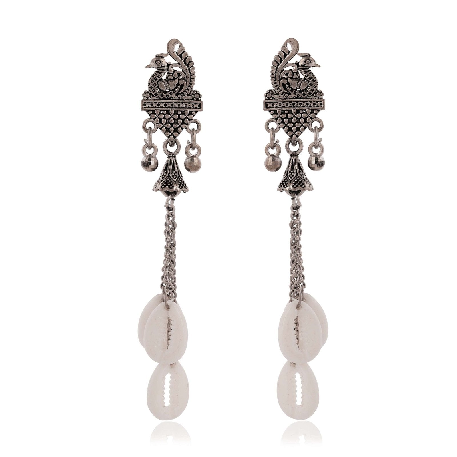 Women's Indo Western Teardrop Shaped Party Wear Ethnic Stud Earrings for Women -AZ838-OX-ER31