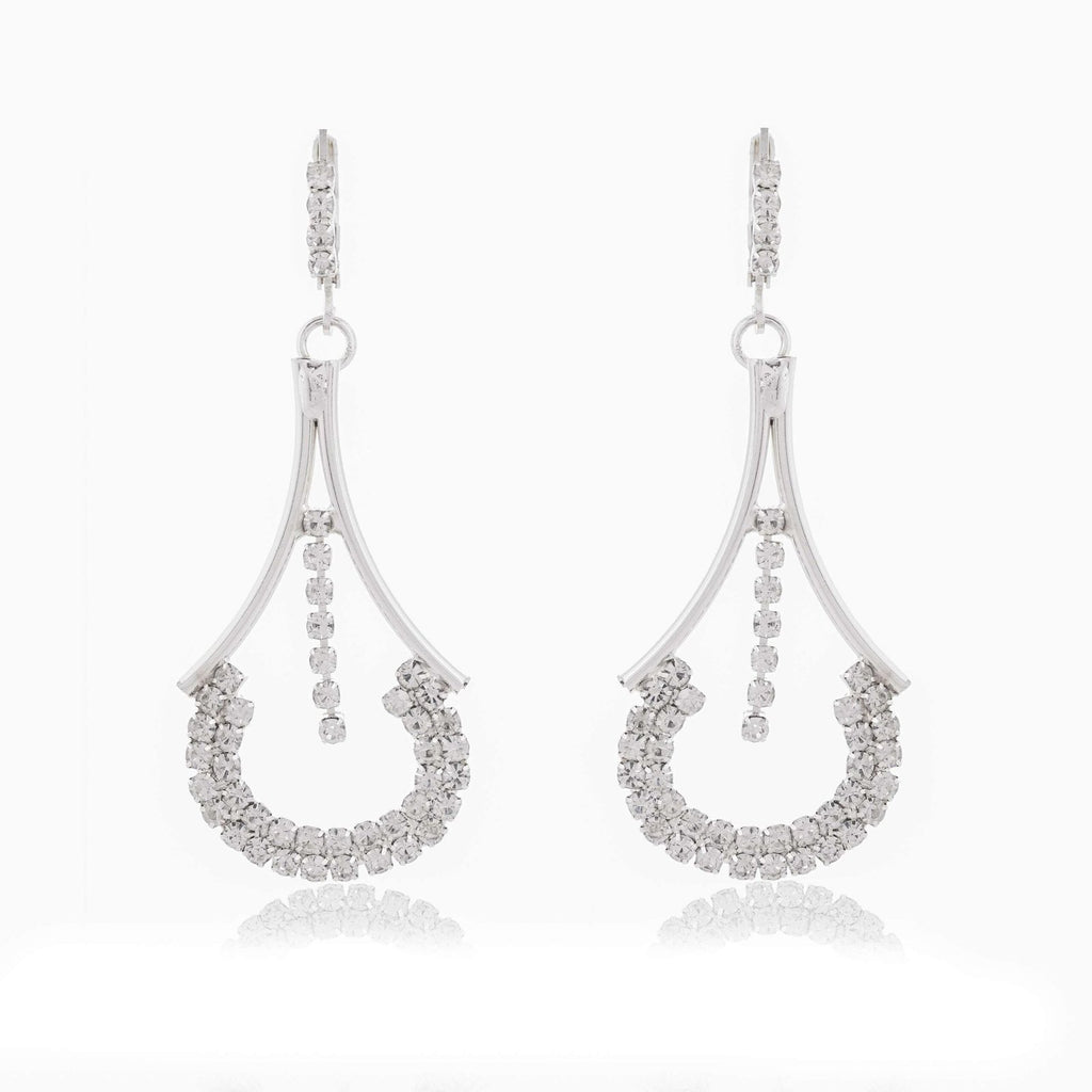 Women's Indo Western Teardrop Shaped Drop Dangles Party Wear Earrings For Women