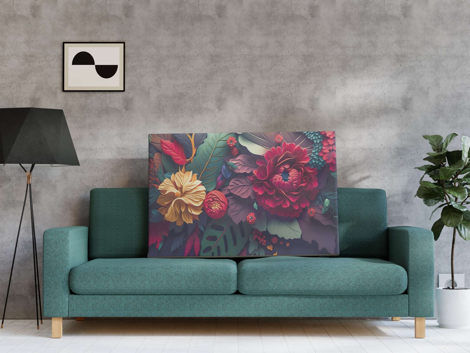 Framed Canvas Paintings for Hotel & Home Walls