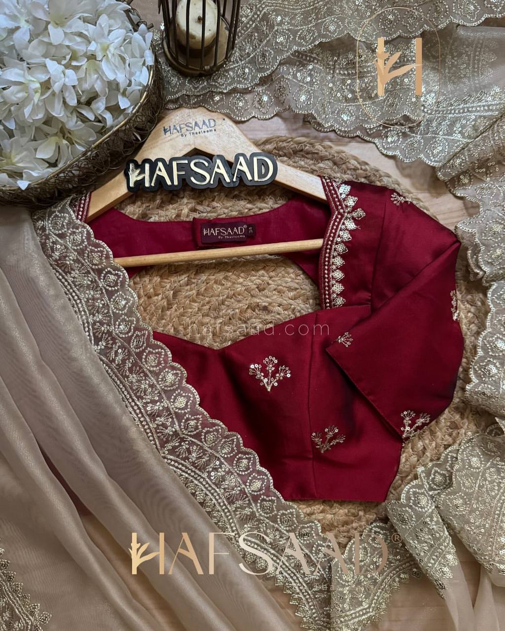 Luxurious Ivory Organza Dupatta with Heavy Golden Sequin & Zari Cutwork Border – Perfect for Weddings & Festive Layering
