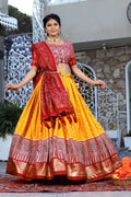Women's Traditional Bandhani Ghagra Choli with Dupatta ? Navratri & Festive Wear