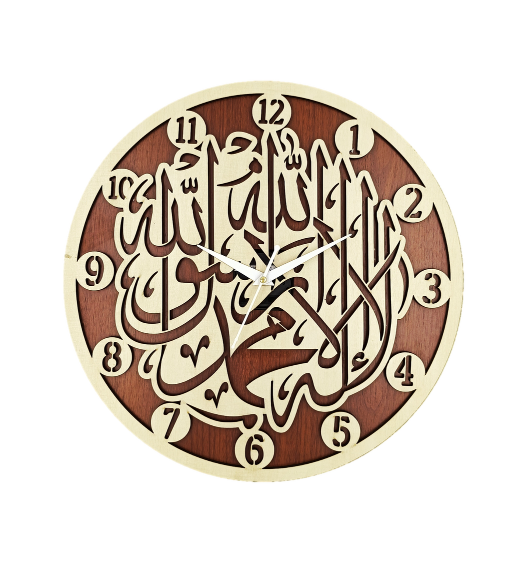 Wooden Silent Non-Ticking Wall Clock for Home Stylish Latest Designer Wall Clock for Home Living Room Bedroom Office Hall