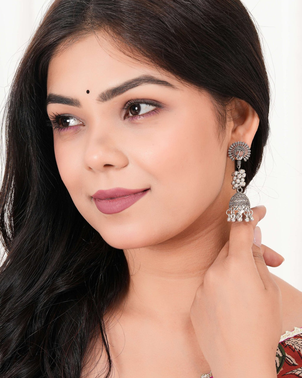 Women's Indian Bollywood Stylish AZ838-OXidised Earrings Traditional Ethnic Jhumka/Jhumki Earrings for Women Unique Design -AZ838-OX-ER7