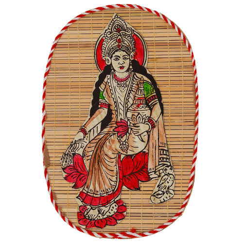 Bamboo Hand Crafted Wall Hangings Of Godess Laxmi Ji For Home Decor